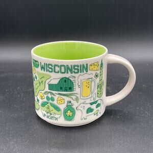 Starbucks Wisconsin Been There Series Ceramic Coffee Mug 14 oz BWD 19